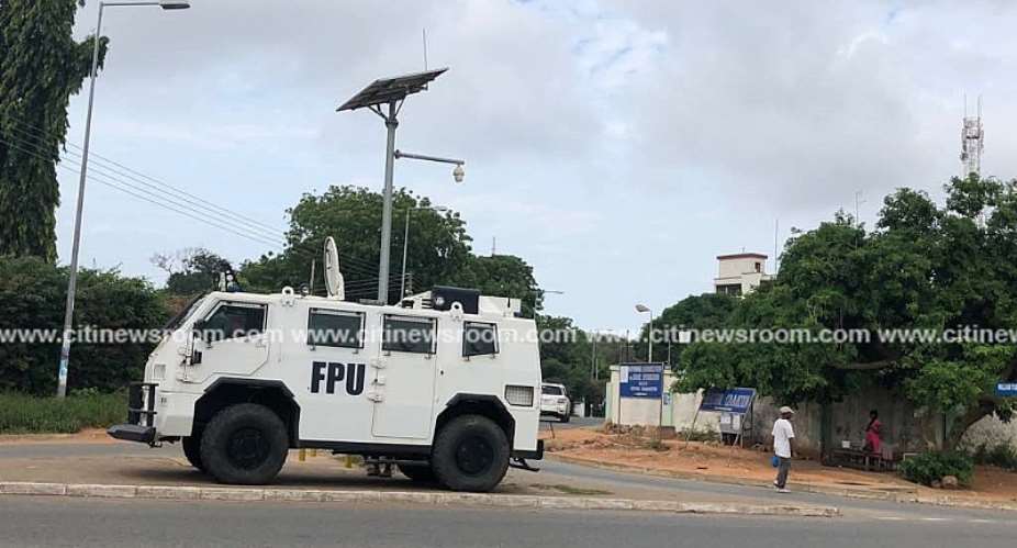 Heavy security presence at Buipe following chaos