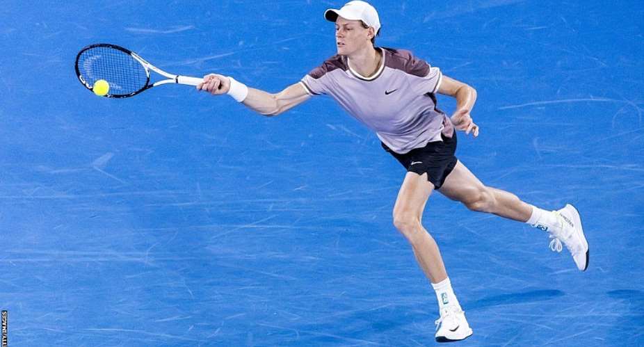GETTY IMAGESImage caption: Sinner has never gone further than the quarter-finals at the Australian Open