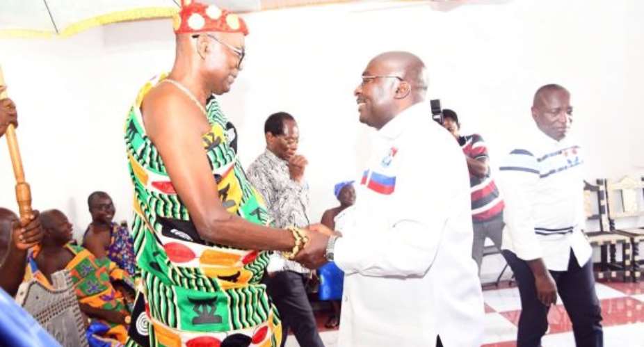 My wifes global career shows his vision is possible —Agona Chief praises Bawumias tech policies