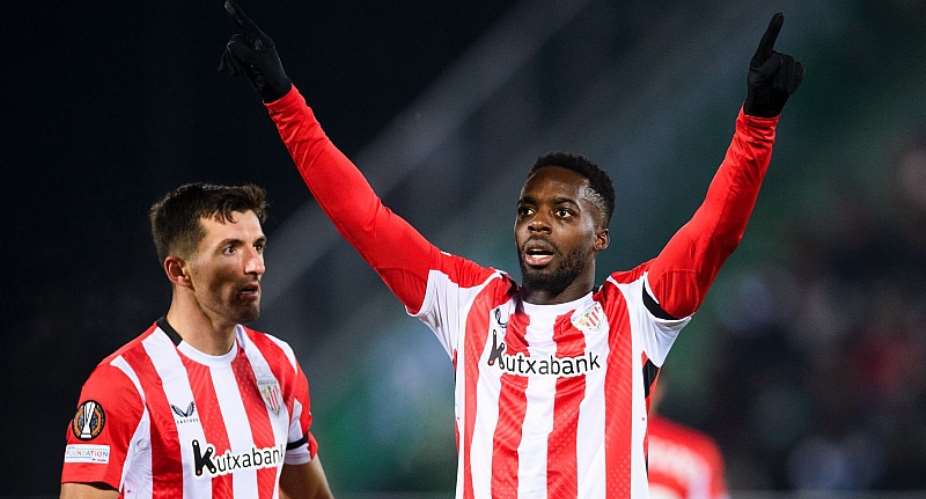 Europa League: Inaki Williams scores in Athletic Clubs comeback win at Ludogorets Razgrad