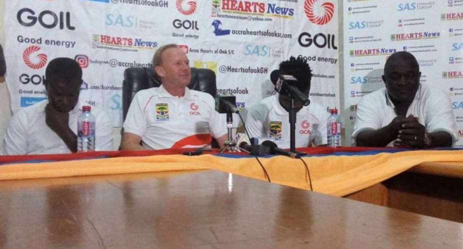 Hearts of Oak Coach Frank Nuttal Heaps Praises On Players After Kotoko Win