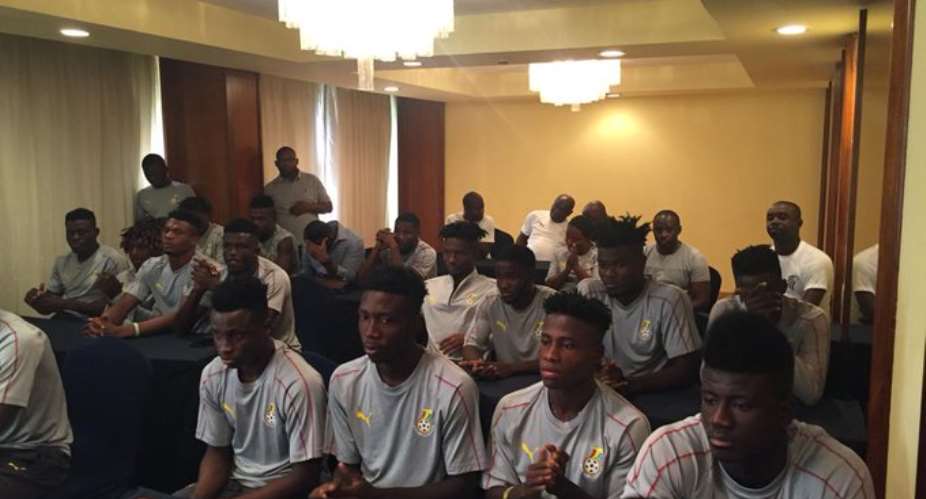 U-23 AFCON: Staff Of Ghanas Embassy In Egypt Join Black Meteors For Jama Session