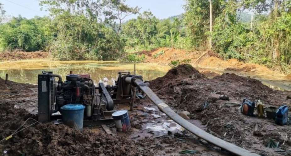 ER: Illegal miners desecrate Densu, Birim Rivers at Akyem Abuakwa