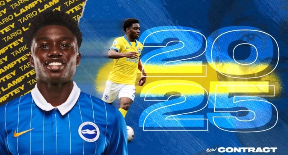 Ghanaian youngster Tariq Lamptey extends Brighton  Hove Albion deal