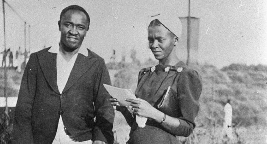 Regina Twala in a rare photograph with her first husband Percy Kumalo, 1936. - Source: Courtesy Ohio University Press