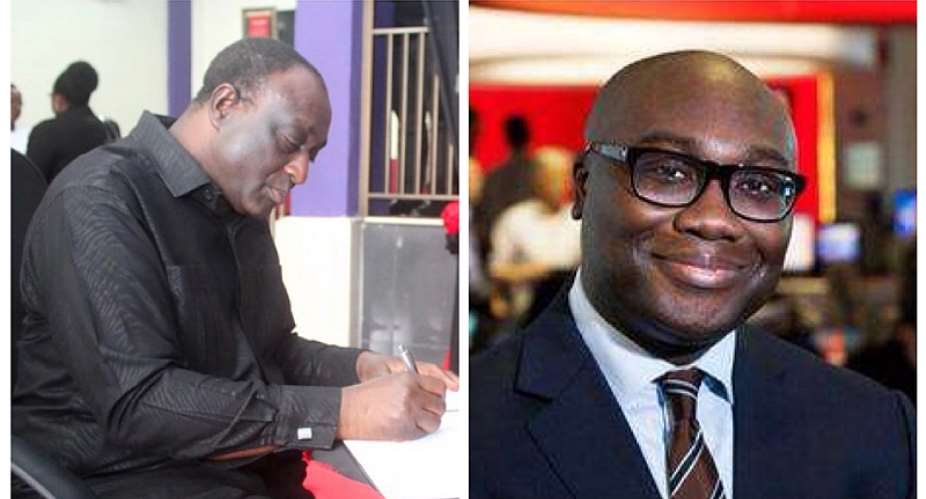 Alan Kwadwo Kyerematen, 2024 independent presidential candidateleft and Late Ghanaian journalist Komla Dumor