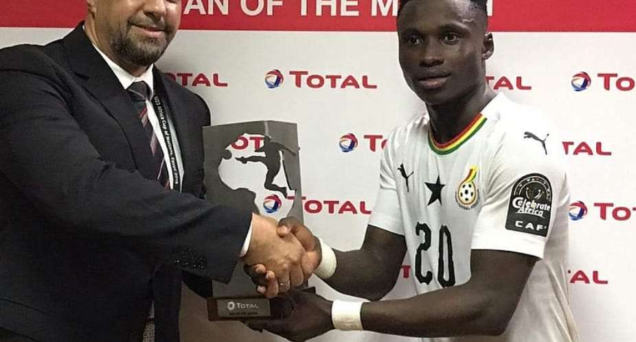 CAF U-23 AFCON: Evans Mensah Named Man Of The Match Against Cameroon