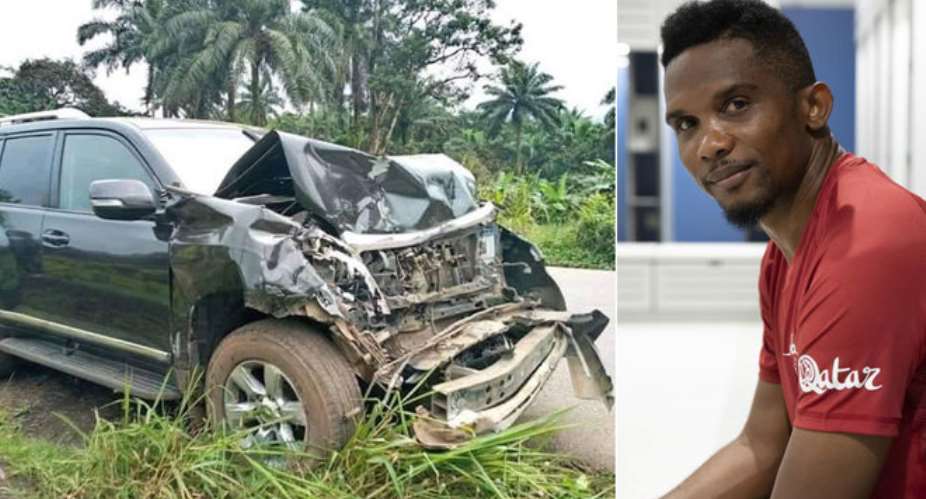 Cameroon And Barcelona Legend Samuel Eto'o Involed In Accident But In Stable Condition