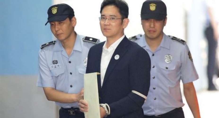 Samsung Vice Chairman Lee Jae-yong sentenced to 2.5 years in prison for corruption