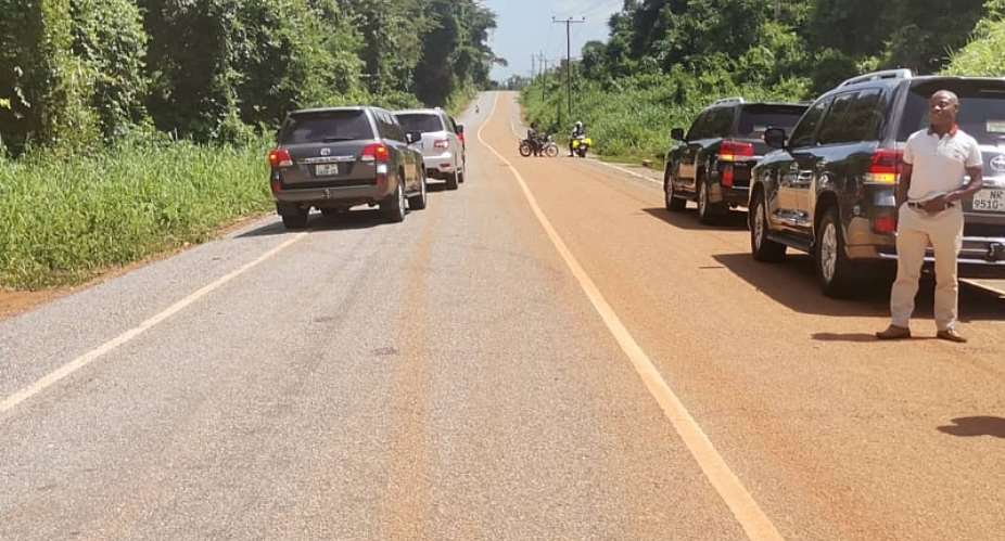 Ashanti Regional Minister tours 65-kilometre road projects at Atwima-Mponua