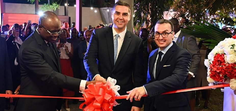 From L €“ R (Mr. Kwaku Ampratwum-Sarpong, Hon. Ian Borg, H.E Jean Claude Galea Mallia)