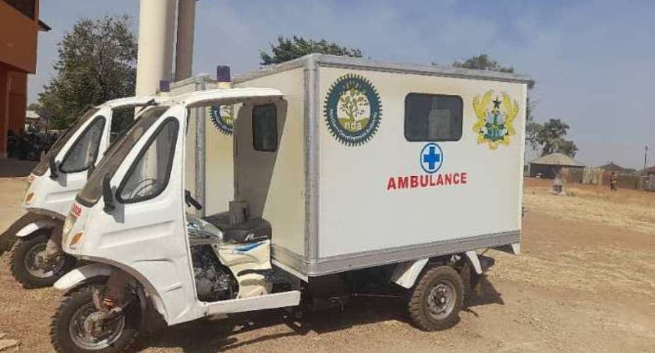 Tempane DCE presents two motorking ambulances to District Health Directorate
