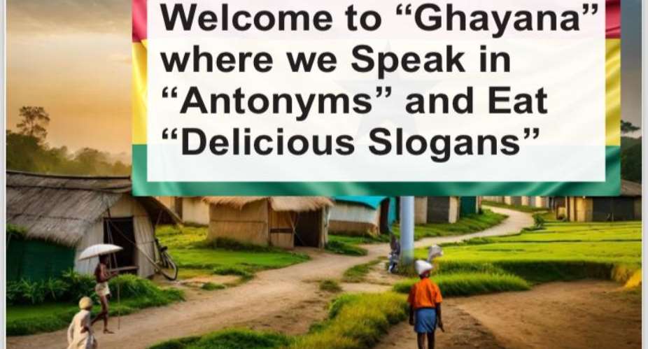FICTION: Welcome to Ghayana where we Speak in Antonyms and Eat Delicious Slogans!