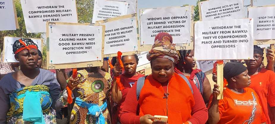 Military fired warning shots to disperse angry women protesting targeted killings in Bawku
