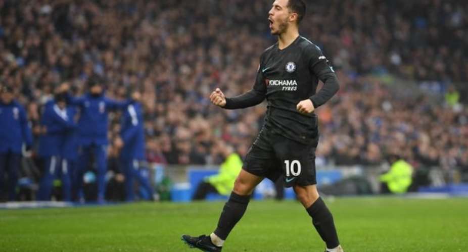 Hazard Shines As Chelsea Thrash Brighton