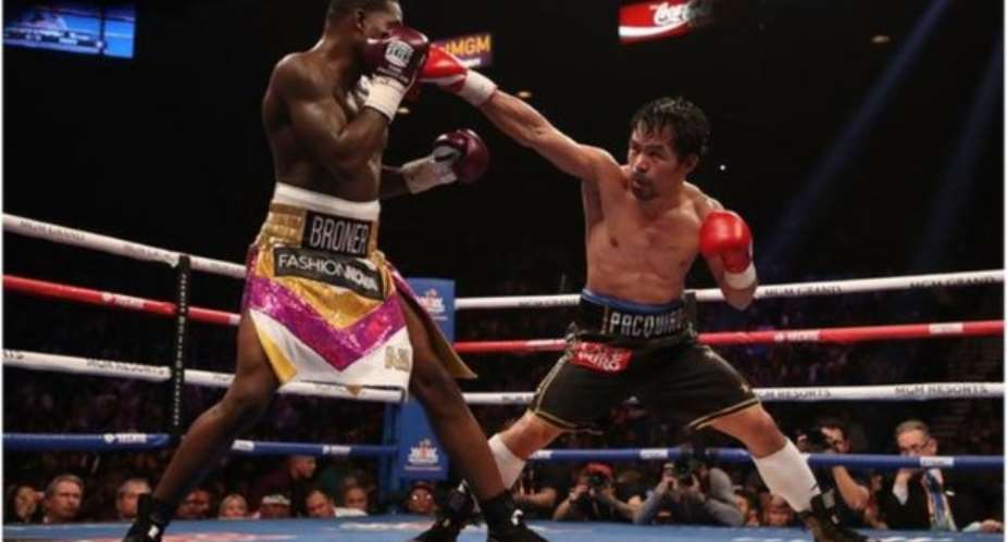 Manny Pacquiao right threw 112 connecting punches to Broner's 50 at the MGM Grand