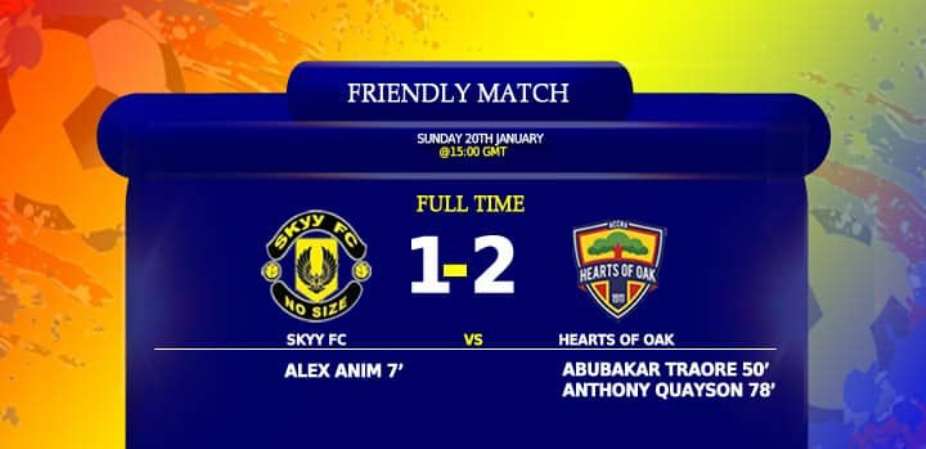 Hearts Come From Behind To Bet Skyy Fc 2-1