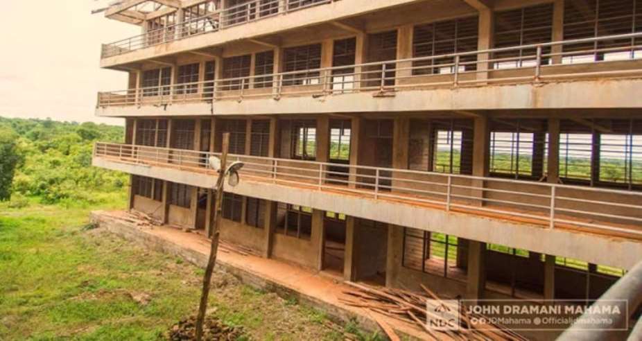 One of the educational blocks of the NDC government abandoned by the NPP government