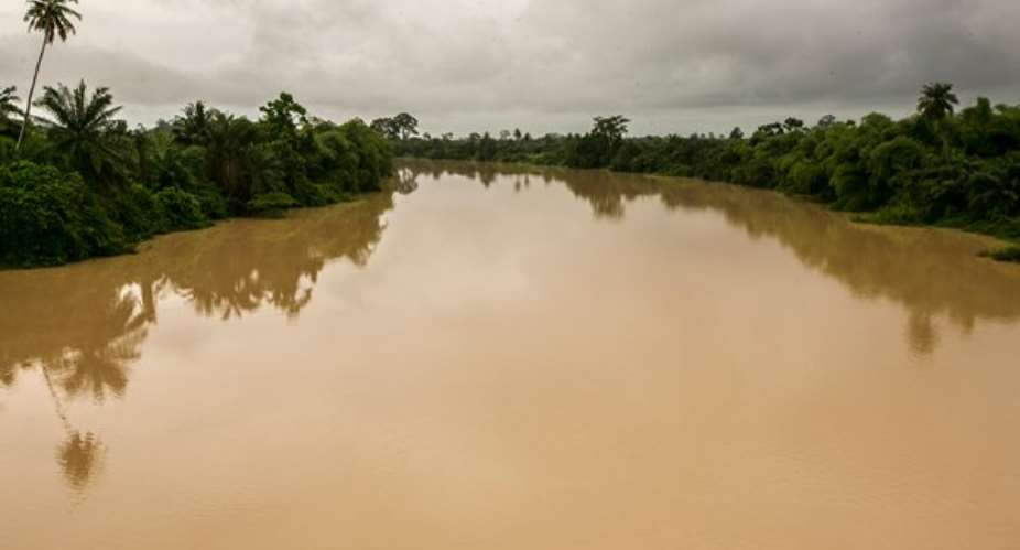 Polluted River Pra