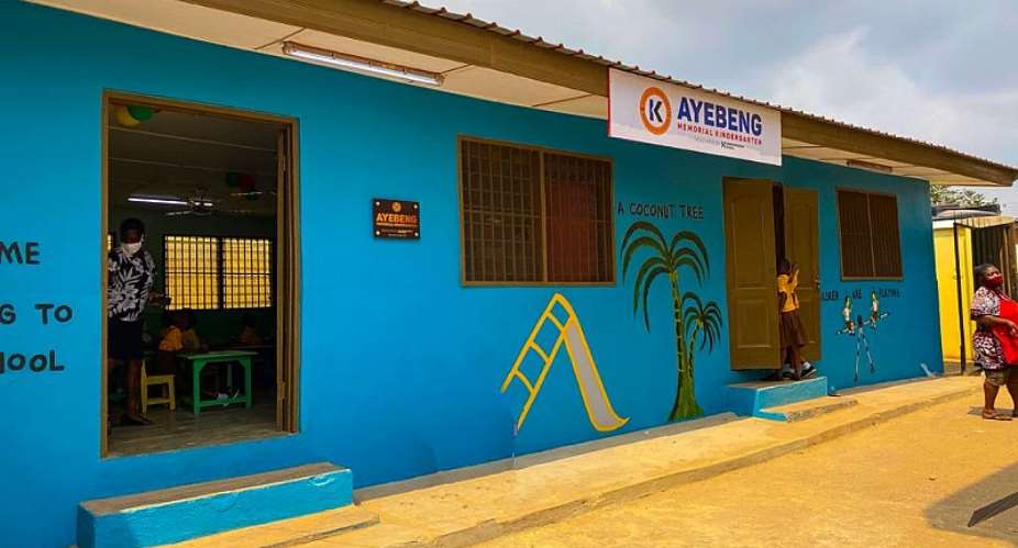 Karpowership Ghana renovates Ayebeng Memorial Kindergarten block; gives school facelift