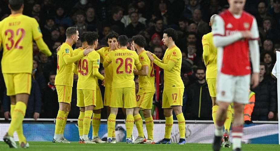 Carabao Cup: Thomas Partey sent off as Liverpool beat Arsenal to book final with Chelsea