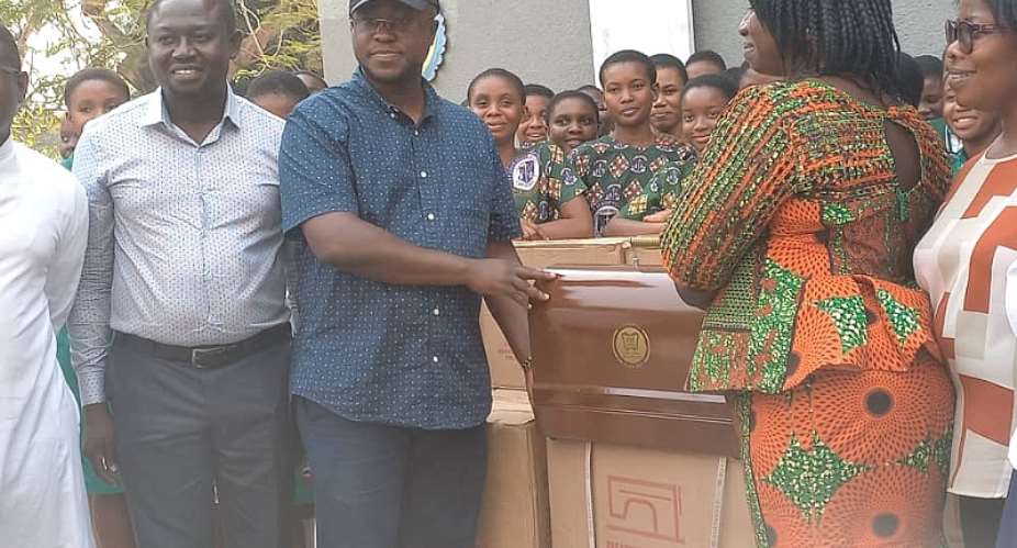 Oforikrom MP donates 20 sewing machines to St. Louis Senior High School