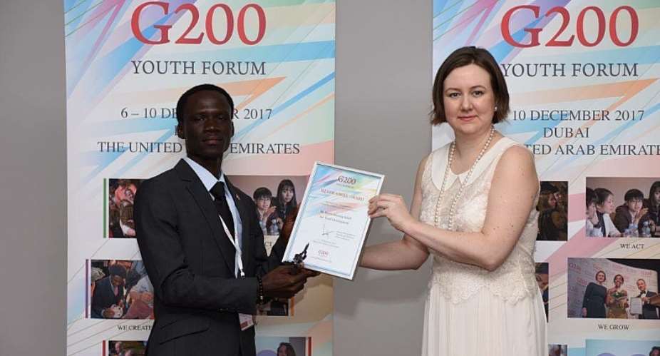 Young Ghanaian Diplomat Wins Silver Angel Award In Dubai