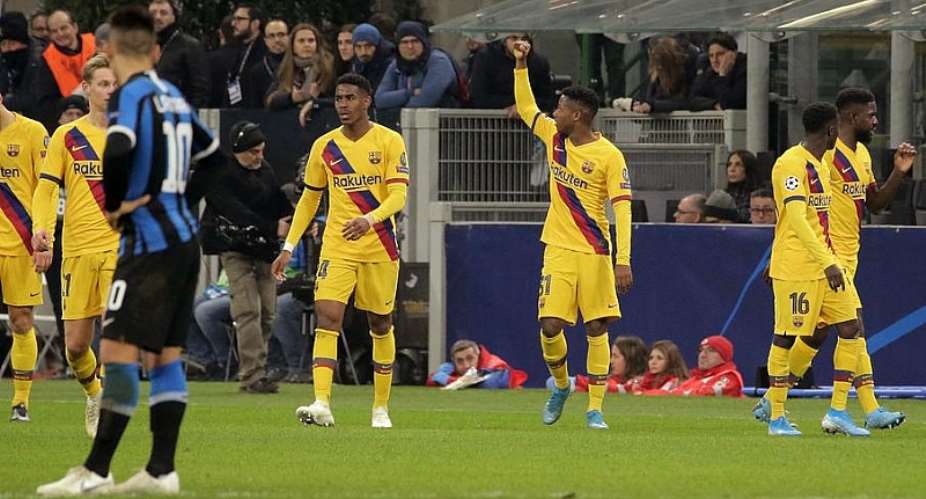UCL: Fati Makes History As Barca Knock Inter Out