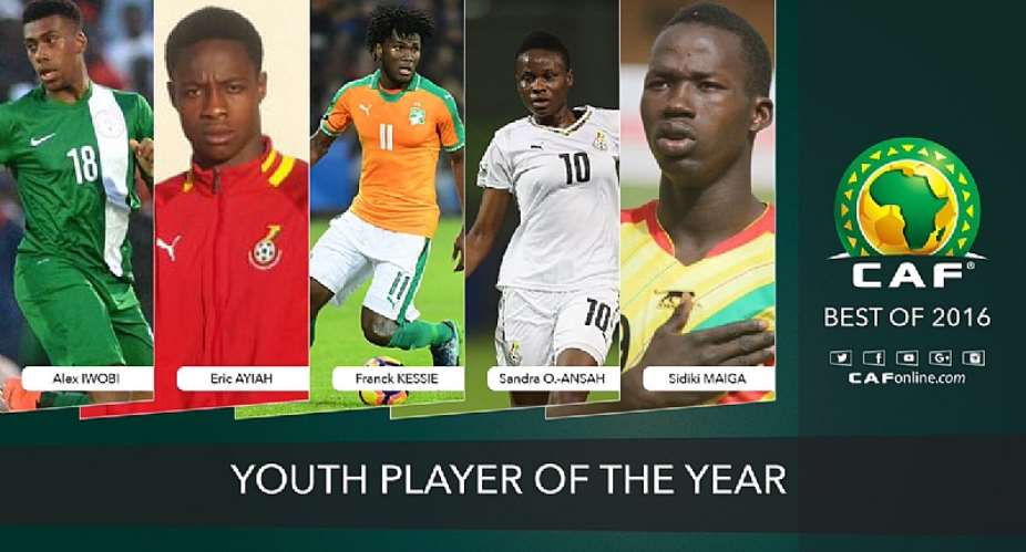 Ghana duo Eric Ayiah and Sandra Owusu Ansah vie for CAF Youth Player of the Year