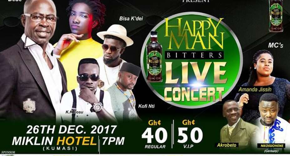 Ebony; Amakye Dede; Bisa Kdei, K.K. Fosu For Boxing Day Concert In Kumasi