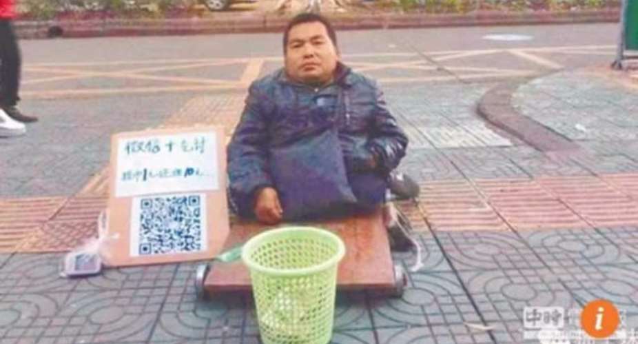 Chinese Beggars Now Accepting Mobile Payments