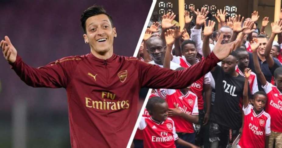 Mesut Ozil Excited After Discovering Ghanaian Club Has Been Named After Him