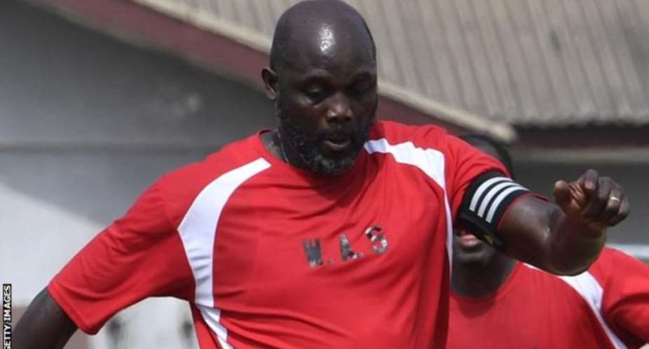 President Elect Of Liberia George Weah Scores A Goal As Festivities Continue Ahead Of His Inauguration
