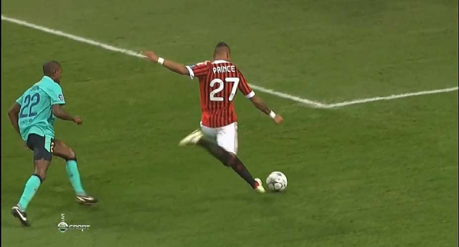 Watch Kevin-Prince Boateng's Eight Games Against Barelona With Two Fine Goals