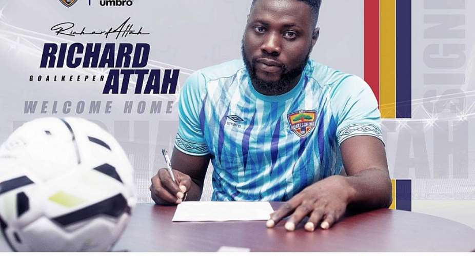 OFFICIAL: Hearts Of Oak Announce Signing Of Goalkeeper Richard Attah