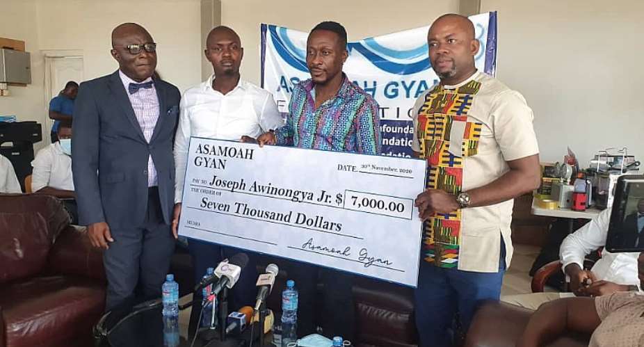 Asamoah Gyan Foundation Donates 7,000 To Joseph Awinongya Jr.