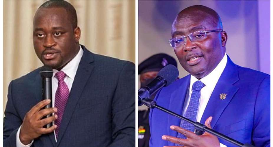 Dr. Theo Acheampong, Economistleft and Vice President Dr. Mahamudu Bawumia