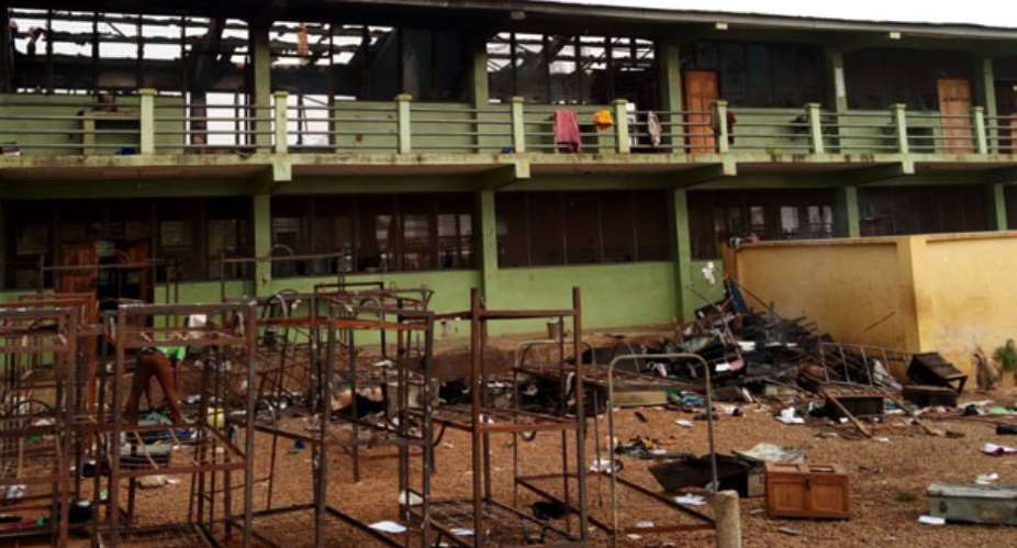 The Burnt Boy's Dormitory At Konongo Odumase