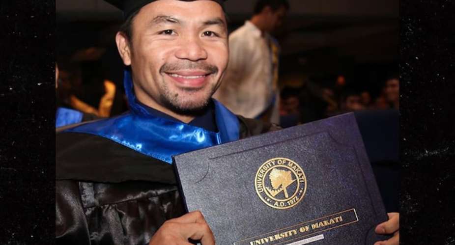 Manny Pacquiao Gets College Diploma
