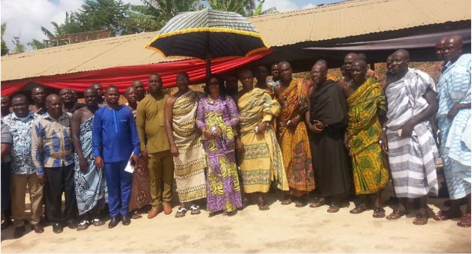 Birim Central MCE Cuts Sod For The Construction Of CHPS Compound In Oda Nkwanta