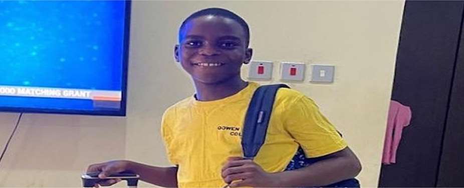 12-year-old student, Sylvester Oromoni