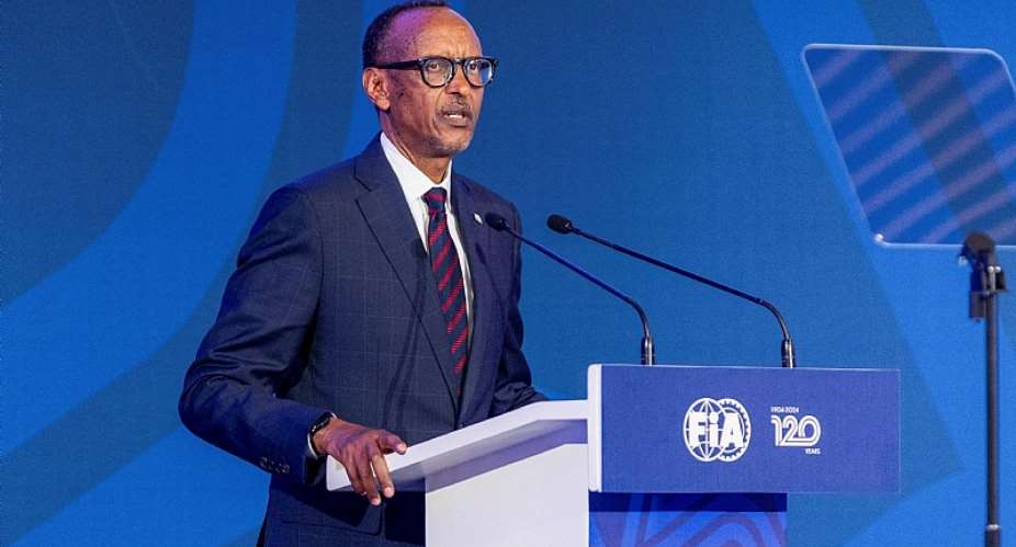 ReutersImage caption: Paul Kagame is seeking to bring Formula 1 to Africa for the first time since 1993, when the South African Grand Prix was staged in Kyalami