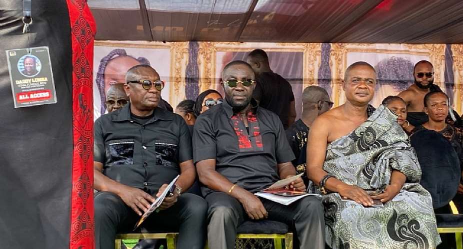 Dr Osei Kwame Despite arrives at Heroes Park for Daddy Lumba’s funeral