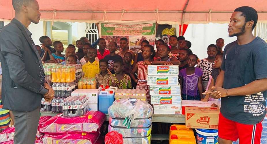 Kwabenya Business Centre donatest to Motherly Orphanage Home at Kwabenya