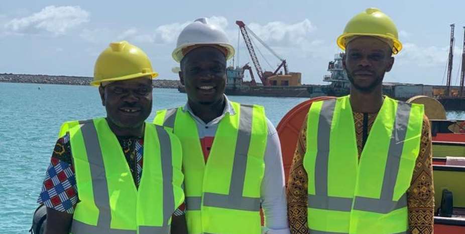 Amenfi West NPP Parliamentary candidate sponsors media tour of Takoradi Harbour
