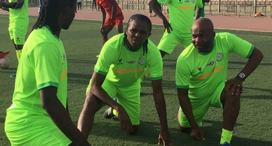 Match4IDP- Kanu Nwankwo leads other African Legends to Kano
