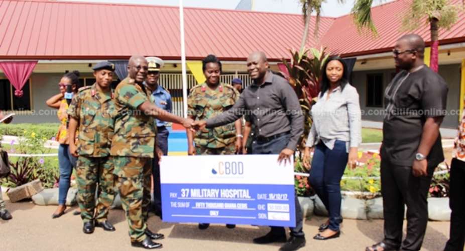 Burns Unit Of  37 Military Hospital Receives GHC50,000 From CBOD