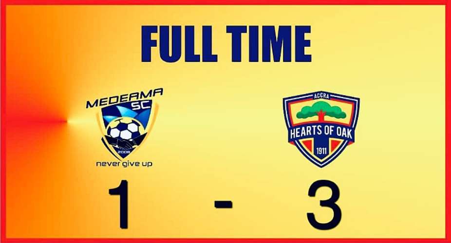 Match Report: Medeama SC 1-3 Hearts Of Oak