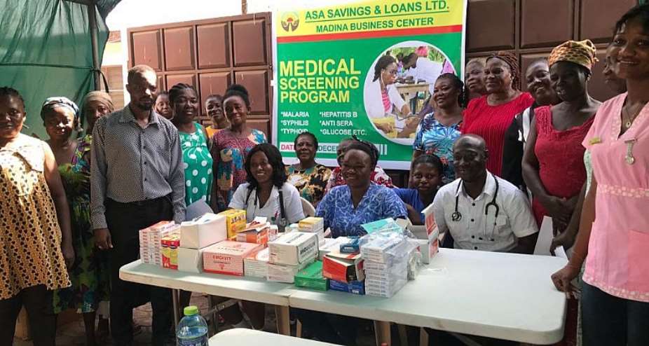 ASA Savings and Loans Ltd organises free health screening for clients at Asamankese, Madina