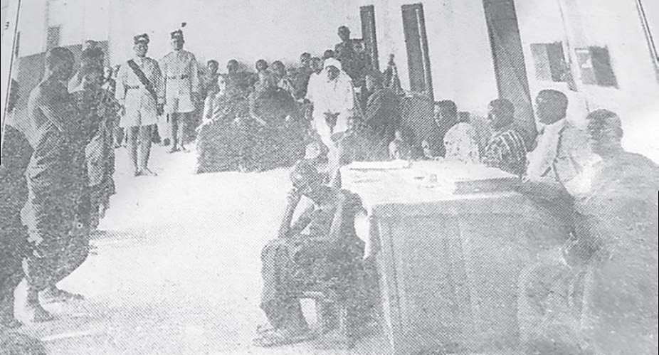 An Asantehenes court session in Kumasi in the 1950s